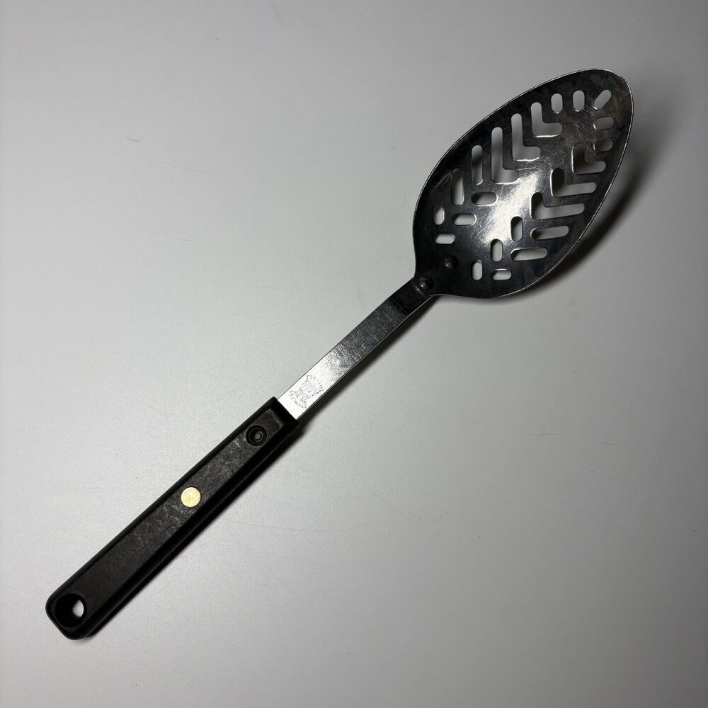 Vintage ECKO FLINT Arrowhead Slotted Serving Spoon *READ*